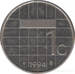 Монета. Нидерланды. 1 гульден 1994 год.