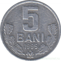 Монета. Молдова. 5 баней 1995 год.