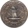 Монета. США. 25 центов 1962 год. Монетный двор D. рев.