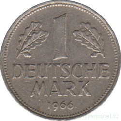 Монета. ФРГ. 1 марка 1966 год. Монетный двор - Мюнхен (D).