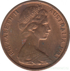 Монета. Австралия. 1 цент 1983 год.