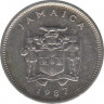 Монета. Ямайка. 5 центов 1987 год. ав.