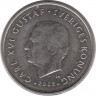 Аверс. Монета. Швеция. 1 крона 2008 год.