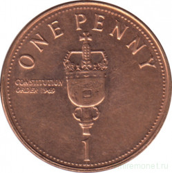 Монета. Гибралтар. 1 пенни 2005 год.