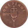 Монета. Гибралтар. 1 пенни 2005 год. ав.