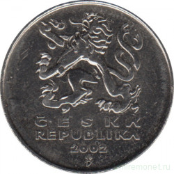 Монета. Чехия. 5 крон 2002 год.