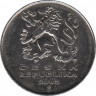 Монета. Чехия. 5 крон 2002 год. ав.