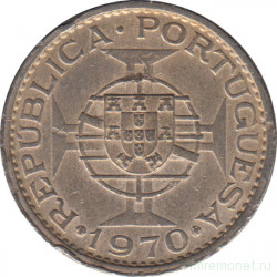 Монета. Тимор. 5 эскудо 1970 год.
