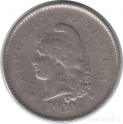 Монета. Аргентина. 10 сентаво 1930 год.