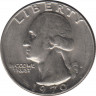 Монета. США. 25 центов 1970 год. Монетный двор - Денвер (D). ав.