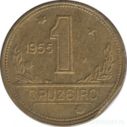 Монета. Бразилия. 1 крузейро 1955 год.
