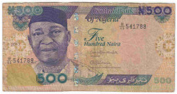 Банкнота. Нигерия. 500 найр 2017 год. Тип 30p.