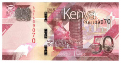 Банкнота. Кения. 50 шиллингов 2019 год.
