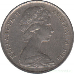 Монета. Австралия. 5 центов 1970 год.