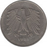 Монета. ФРГ. 5 марок 1981 год. Монетный двор - Мюнхен (D). ав.