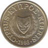  Монета. Кипр. 1 цент 1993 год. ав.