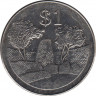 Монета. Зимбабве. 1 доллар 2001 год. рев.