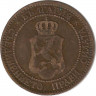 Монета. Болгария. 2 стотинки 1901 год. рев.