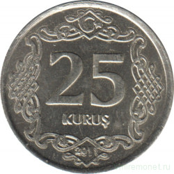 Монета. Турция. 25 курушей 2011 год.
