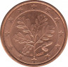 Монета. Германия. 1 цент 2007 год. (G). ав.