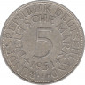 Монета. ФРГ. 5 марок 1951 год. Монетный двор - Штутгарт (F). ав.
