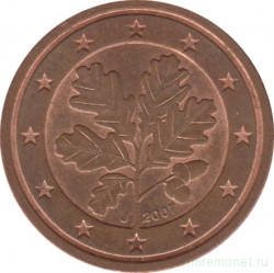 Монета. Германия. 2 цента 2007 год. (J).