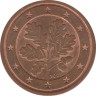 Монета. Германия. 2 цента 2007 год. (J). ав.