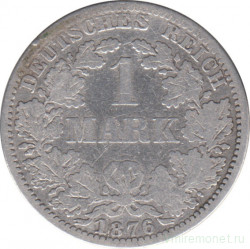Монета. Германия. Германская империя. 1 марка 1876 год. Монетный двор - Берлин (А).