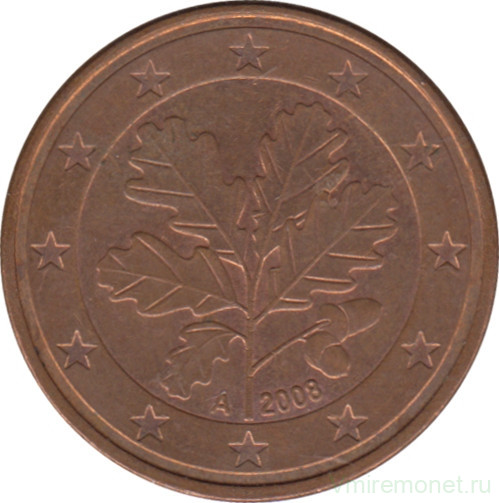 Монета. Германия. 5 центов 2008 год (A).