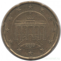 Монета. Германия. 20 центов 2003 год. (F).