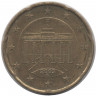 Монета. Германия. 20 центов 2003 год. (F).