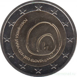 Монета. Словения. 2 евро 2013 год. 800 лет со дня открытия пещеры Постойнска яма.