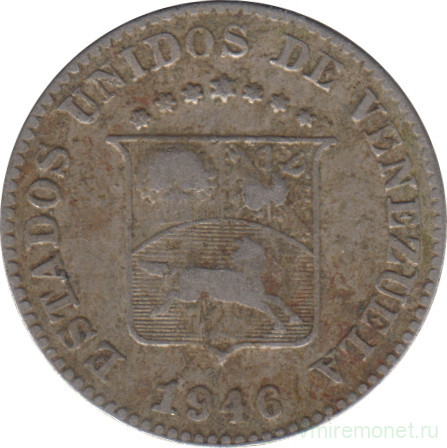Монета. Венесуэла. 5 сентимо 1946 год.