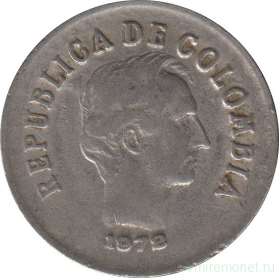 Монета. Колумбия. 20 сентаво 1972 год.