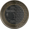 Монета. Словения. 3 евро 2018 год. 100 лет окончания Первой Мировой Войны.