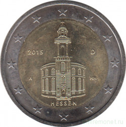 Монета. Германия. 2 евро 2015 год. Гессен (A).