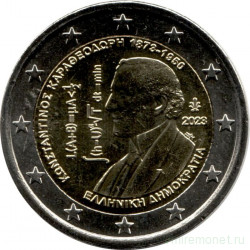 Монета. Греция. 2 евро 2023 год. 150 лет со дня рождения Константина Каратеодори.