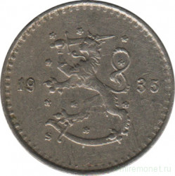 Монета. Финляндия. 25 пенни 1935 год.