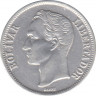 Монета. Венесуэла. 1 боливар 1954 год. рев.