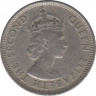 Монета. Белиз. 25 центов 1993 год. рев.