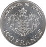 Монета. Монако. 100 франков 1982 год. Наследник престола Принц Альберт. рев.