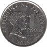 Монета. Филиппины. 1 песо 2015 год. ав.