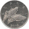 Монета. Хорватия. 1 липа 2005 год. ав.