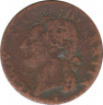 Монета. Франция. 1/2 соля 1781 год. ав.