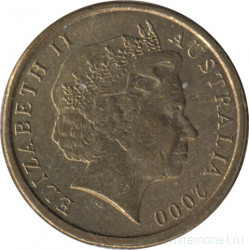 Монета. Австралия. 2 доллара 2000 год.