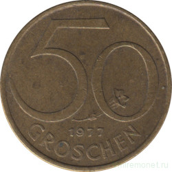 Монета. Австрия. 50 грошей 1977 год.