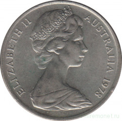 Монета. Австралия. 10 центов 1978 год.