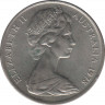 Монета. Австралия. 10 центов 1978 год. ав.