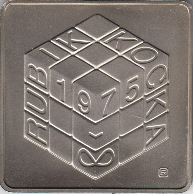 Монета. Венгрия. 500 форинтов 2002 год. Кубик Рубика.