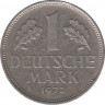 Монета. ФРГ. 1 марка 1972 год. Монетный двор - Гамбург (J). ав.